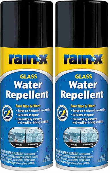 Rain-X 630168 Glass Water-Repellent Aerosol 12 oz. (Pack of 2) Aerosol Bottle 12 Ounce (Pack of 2)