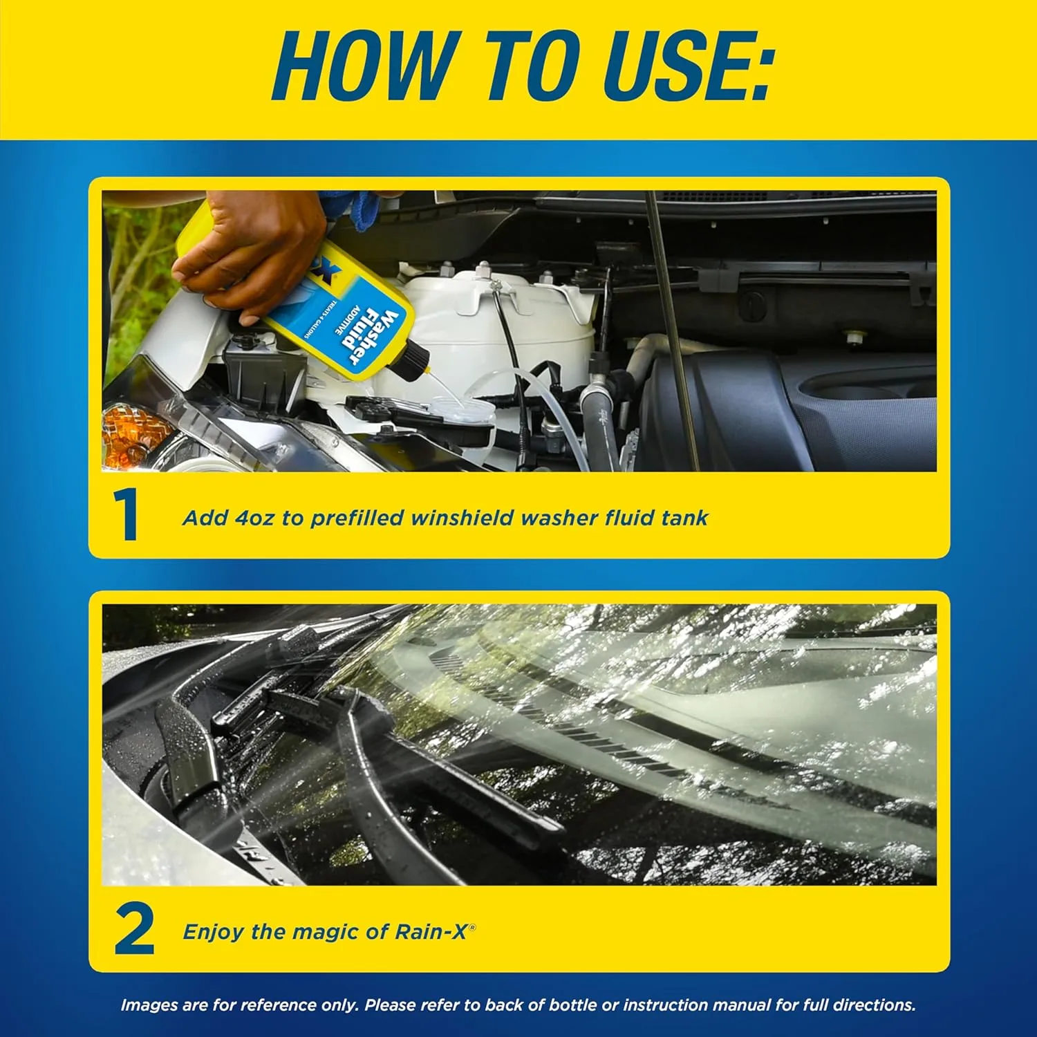 Rain-X RX11806D Washer Fluid Additive, 16.9 fl oz