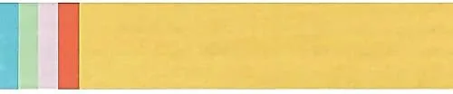 Rainbow Kraft Dual-Sided Sentence Strips, 3 x 24 in, 1-1/2 in Ruled, Pack of 100