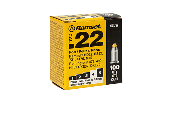 .22 Caliber Neck Down Single Shot Loads- YELLOW