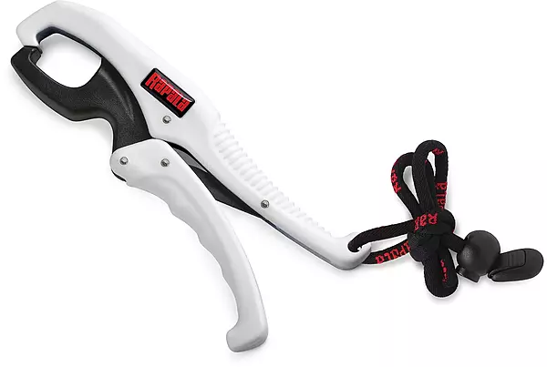 Rapala 9" Floating Fish Gripper 9", White/Black Fishing Line