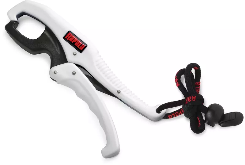 Rapala 9" Floating Fish Gripper 9", White/Black Fishing Line