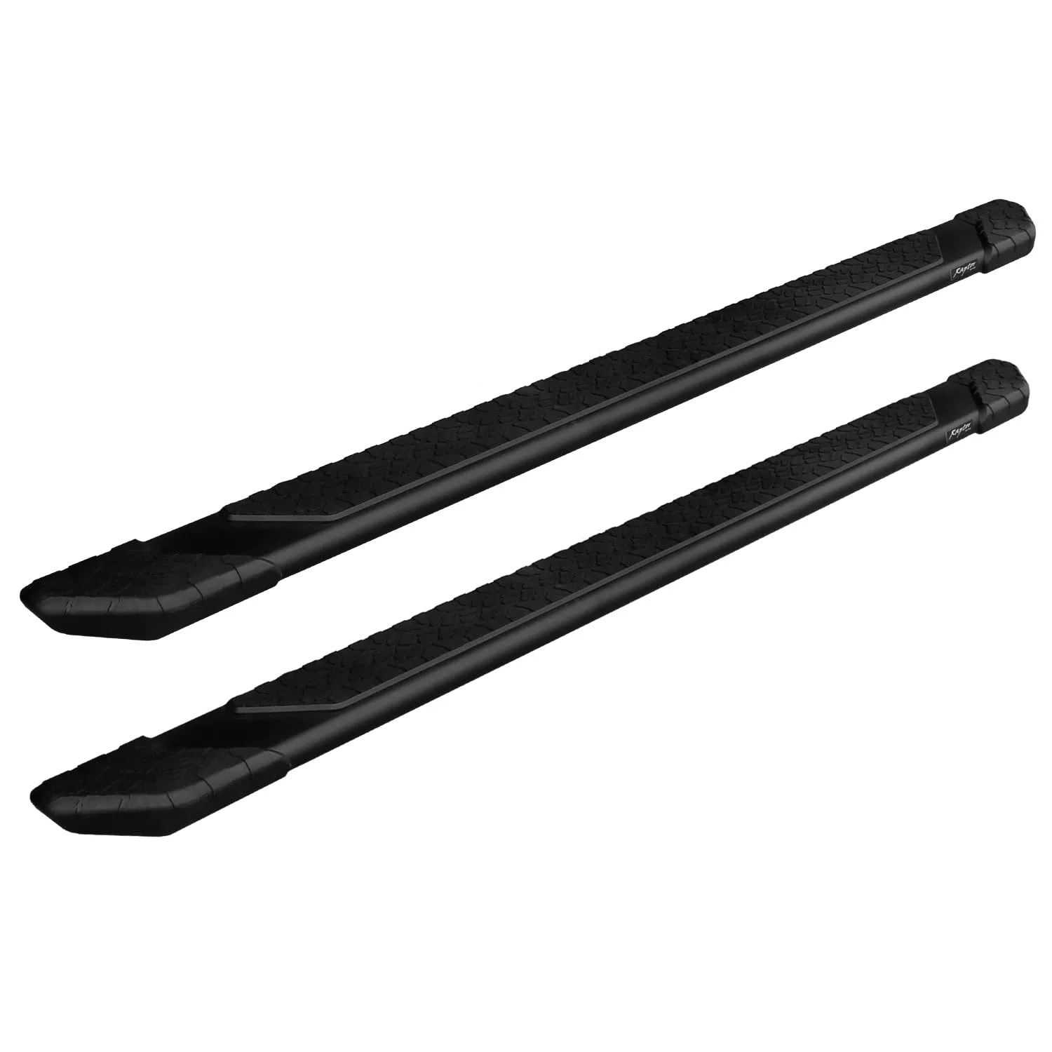 Raptor Series Running Boards Steps 5in Treadsteps Black Aluminum Compatible with Crew Cab 19-26 Ranger