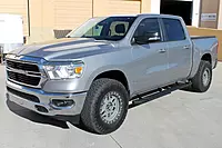 Raptor Series Running Boards Steps 5in Treadsteps Black Aluminum Compatible with Crew Cab 19-26 Ranger