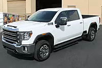 Raptor Series Running Boards Steps 5in Treadsteps Black Aluminum Compatible with Crew Cab 19-26 Ranger