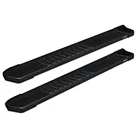 Raptor Series Running Boards Steps 6in OEM Style Black Aluminum Compatible with Regular Cab 2019-2026 Silverado Sierra 1500 and 2020-2026 2500/3500 HD