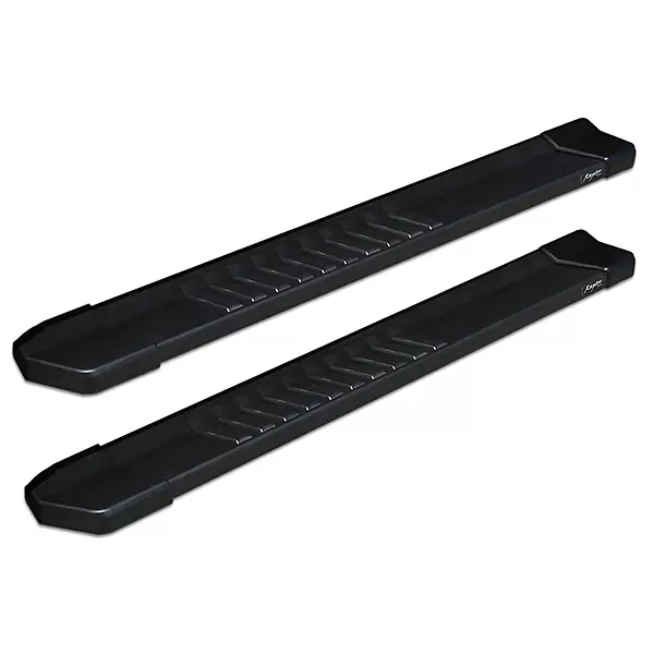 Raptor Series Running Boards Steps 6in OEM Style Black Aluminum Compatible with Regular Cab 2019-2026 Silverado Sierra 1500 and 2020-2026 2500/3500 HD