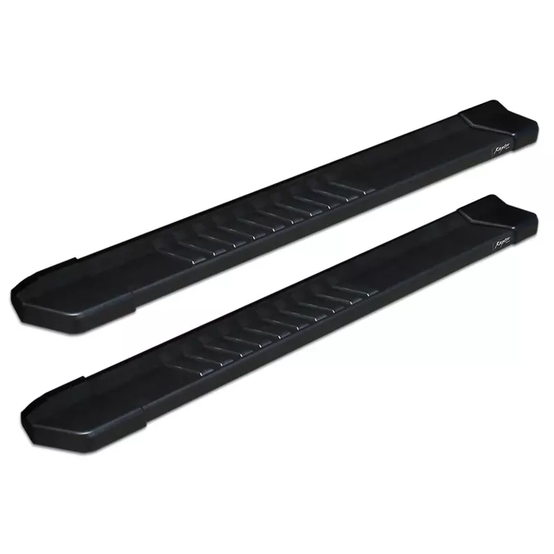 Raptor Series Running Boards Steps 6in OEM Style Black Aluminum Compatible with Regular Cab 2019-2026 Silverado Sierra 1500 and 2020-2026 2500/3500 HD