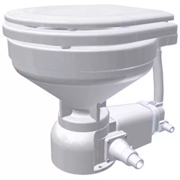 Raritan Sea Era Electric Toilet - Marine Size - Integral Pump - Straight & 90° Discharge - 12v