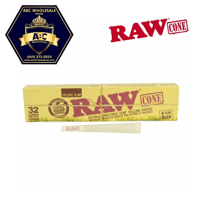 RAW - CLASSIC CONES| 1 1/4 | 32ct | 6pk