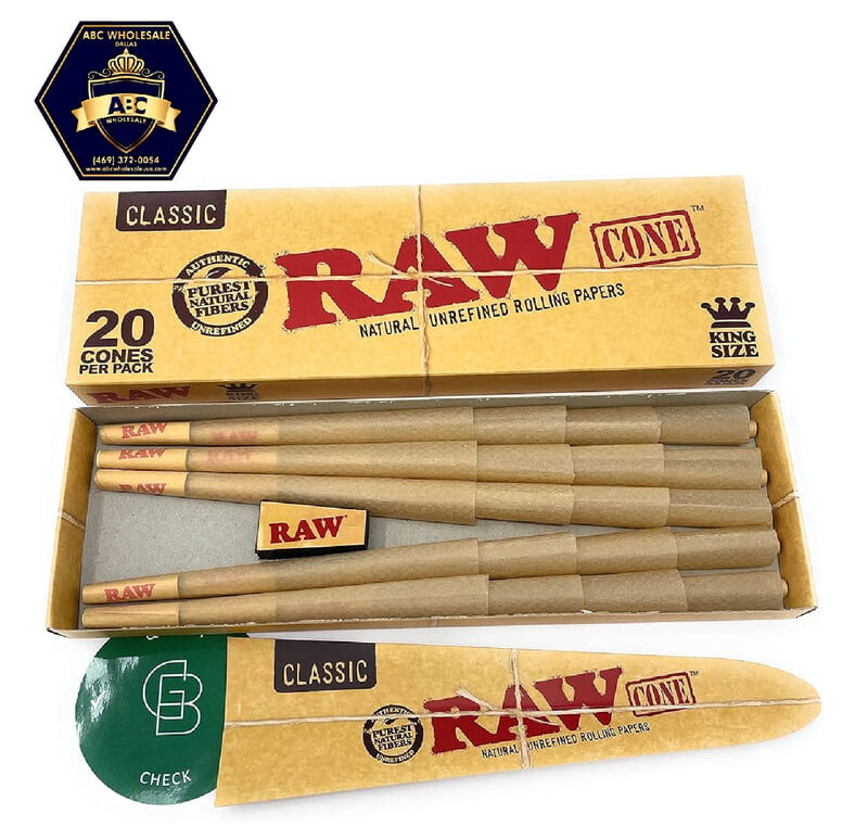 RAW - CLASSIC CONES| KING | 20ct | 12pk