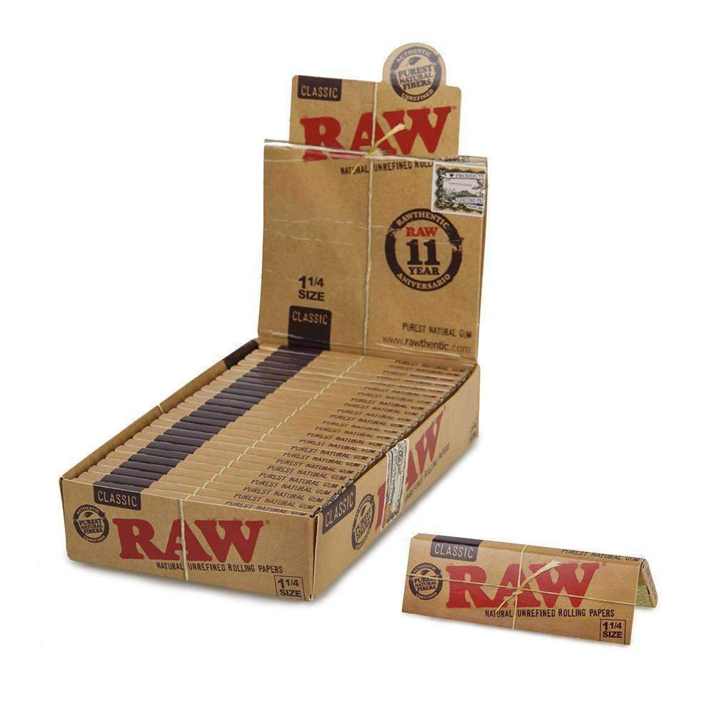 RAW Paper Classic Natural Unrefined 1 1/4 (24/Box)