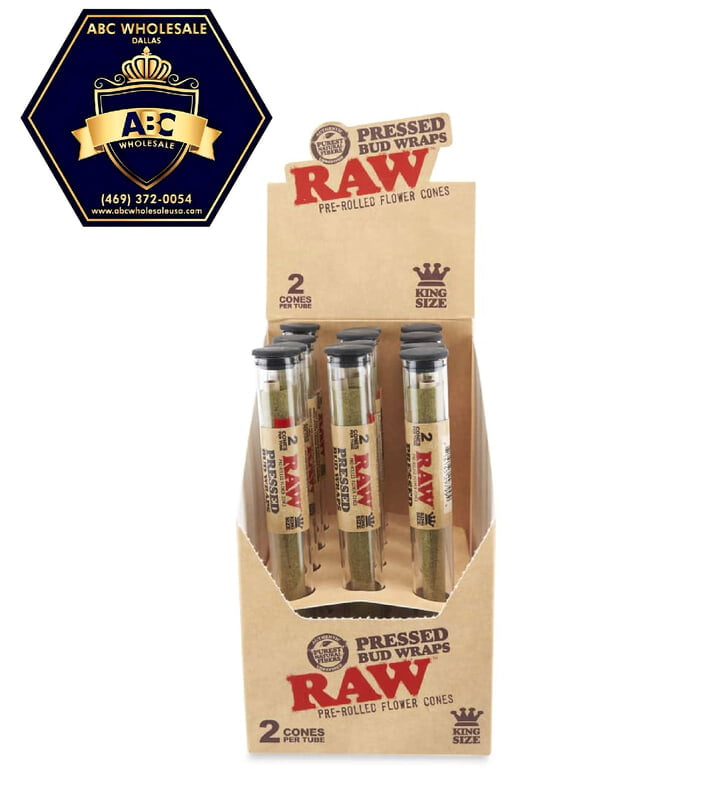 RAW PRESSED BUD WRAPS KING SIZE 2CT 12PK