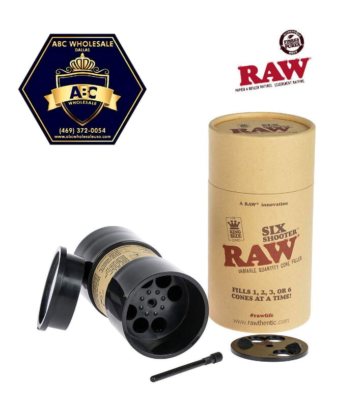 RAW SIX SHOOTER KING SIZE CONE FILLER