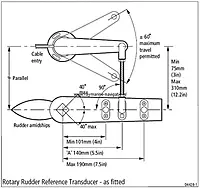 Raymarine Rotary Rudder Reference Transducer