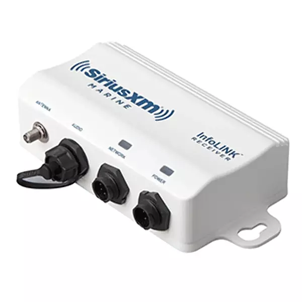 Raymarine E70499, SR200 SiriusXM InfoLINK Receiver, White, Small
