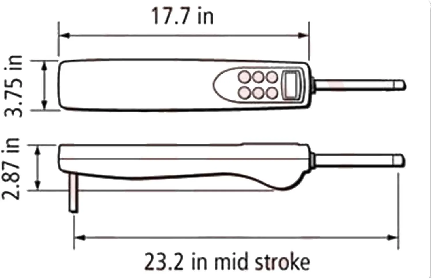 Raymarine St2000+ 5-Ton Tiller Pilot gray