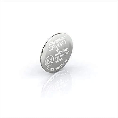 Rayovac CR2025 Battery, 3V Lithium Coin Cell CR2025 Batteries (1 Battery Count) 1 Pack, Cr2025 Size