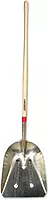 Aluminum Scoops, 17.75 x 14.5 Blade, 48 in White Ash Straight Handle