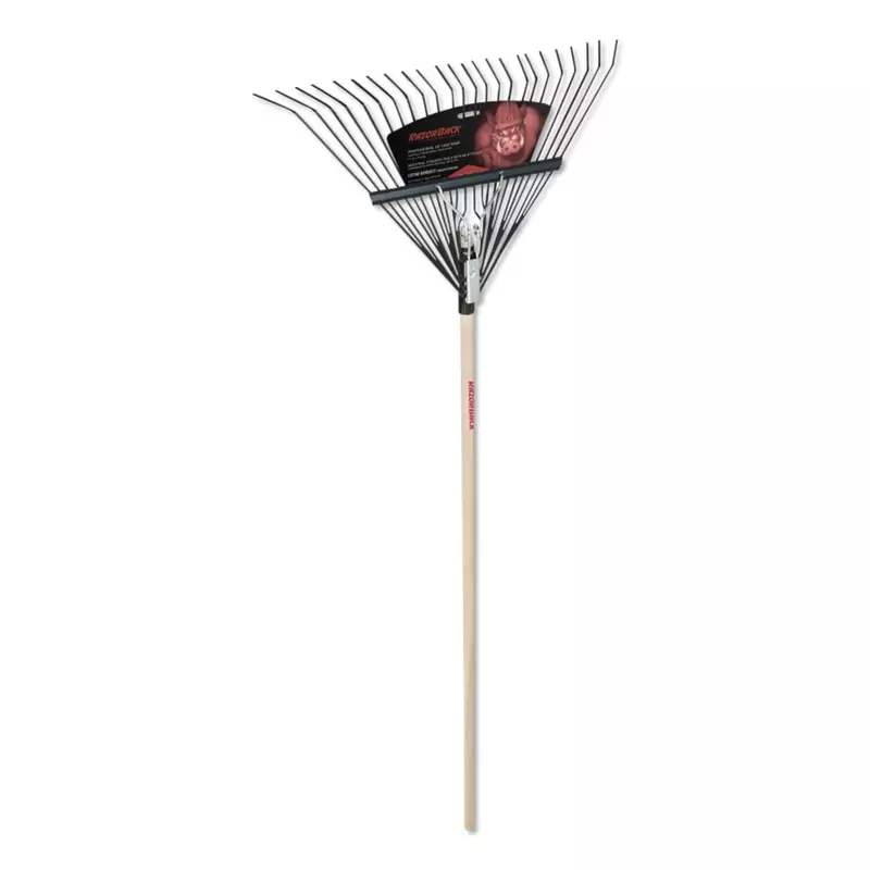 Razorback 2.13" x 24" x 68" Fiberglass Handle Steel Rake