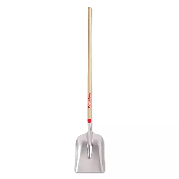 Razor-Back 79806 General Purpose Aluminum Scoop with Wood Handle