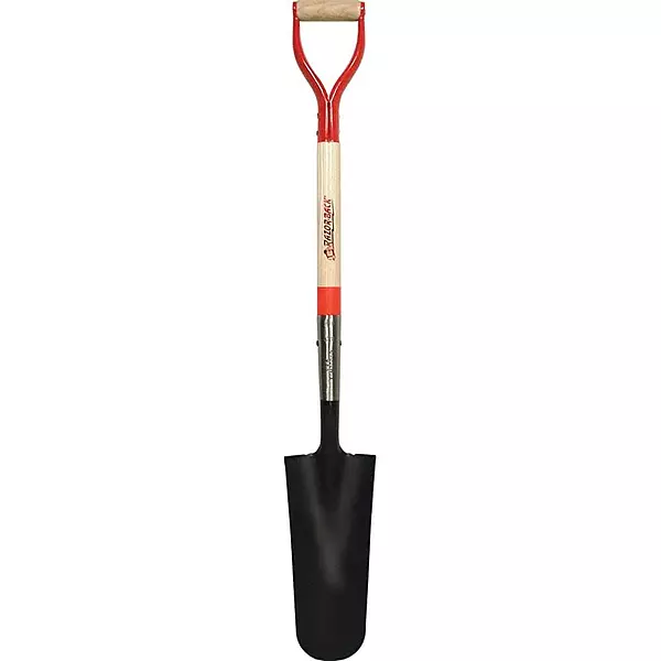 AMES/TRUE TEMPER 47202 Razorback Drain Spade D-Grip Hardwood Industrial Gauge