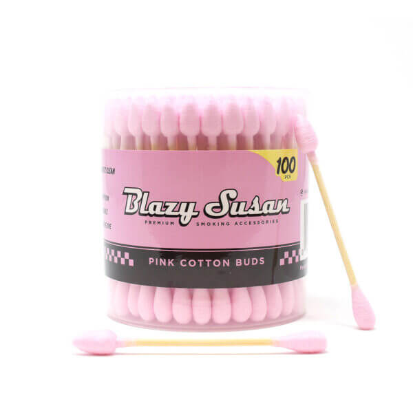 Blazy Susan® - Blazy Pink Cotton Buds - 100ct Jar