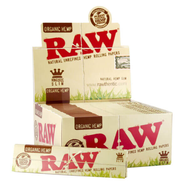 RAW® - Organic Hemp Rolling Papers King Size Slim (32ct)