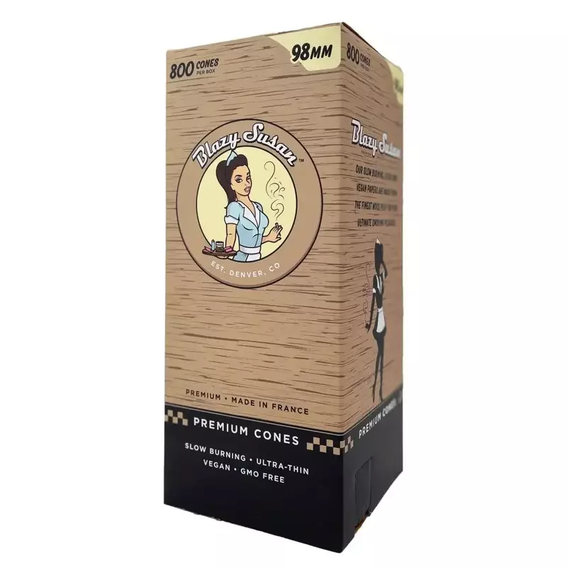 BLAZY SUSAN - Unbleached 800ct- 98mm Bulk Cones