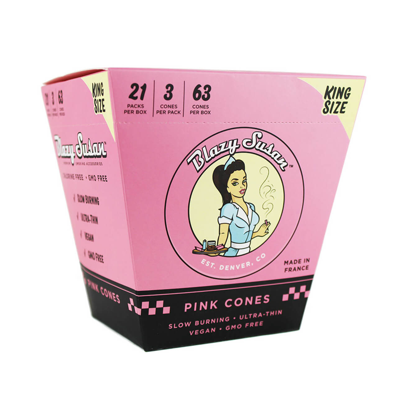 BLAZY SUSAN - Pink Cones King Size 3pk