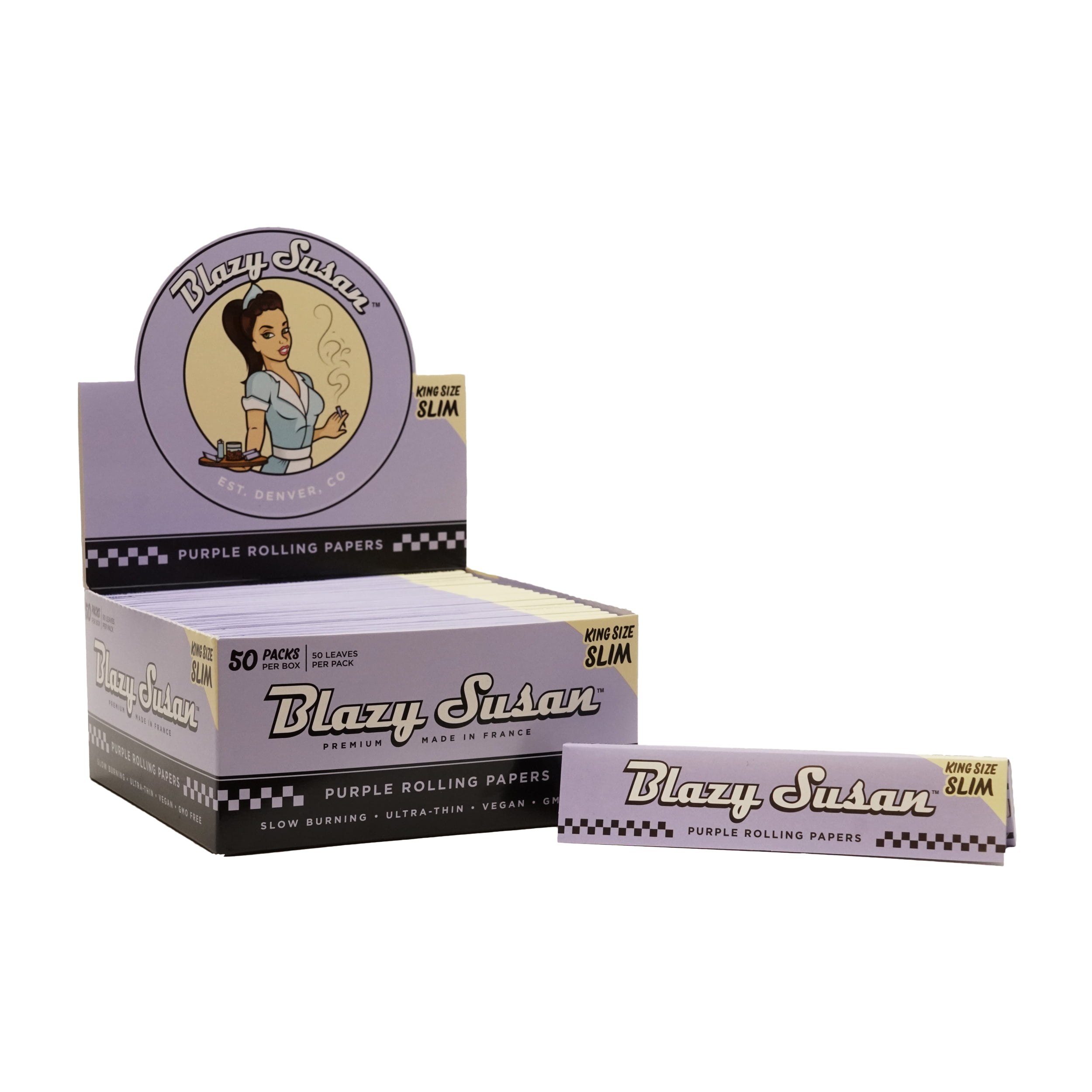 BLAZY SUSAN - PURPLE KING SIZE WIDE PAPER BLAZY SUSAN - PURPLE KING SIZE WIDE PAPER