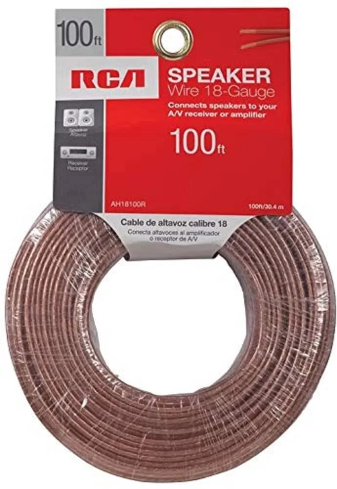 RCA Speaker Wire, Insulated, Polarity-Identified