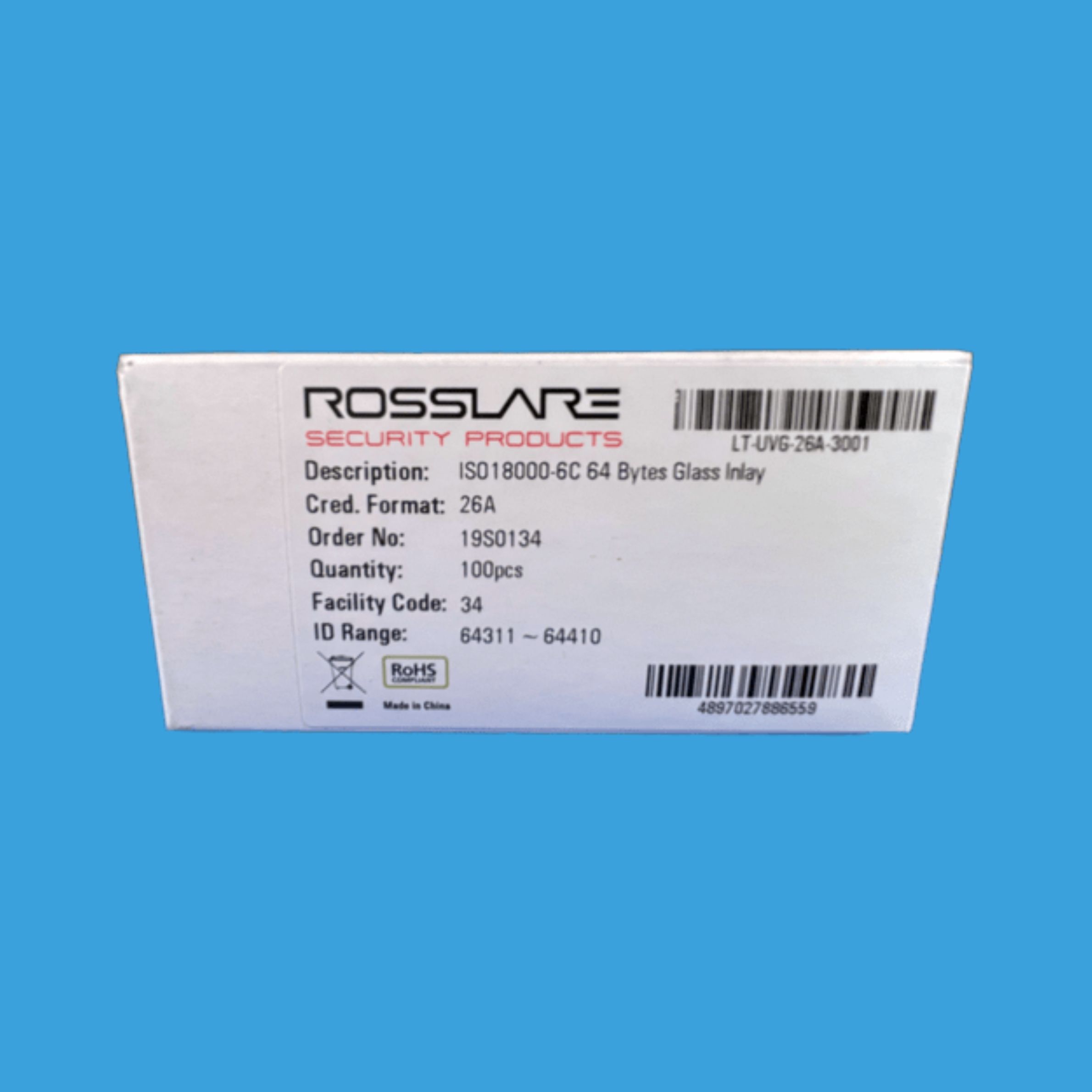 Rosslare UHF Windshield Tag