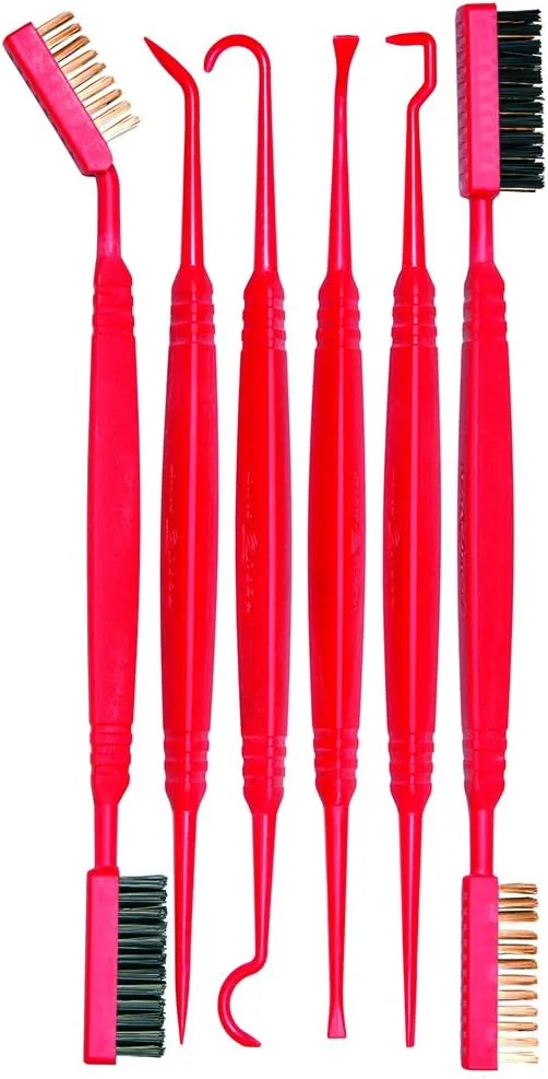 Real Avid Gun Detailing Brush Set & Pick Set: 12 Gun Cleaning Tools with Soft Bristle and Stiff Bristle Scrub Brushes