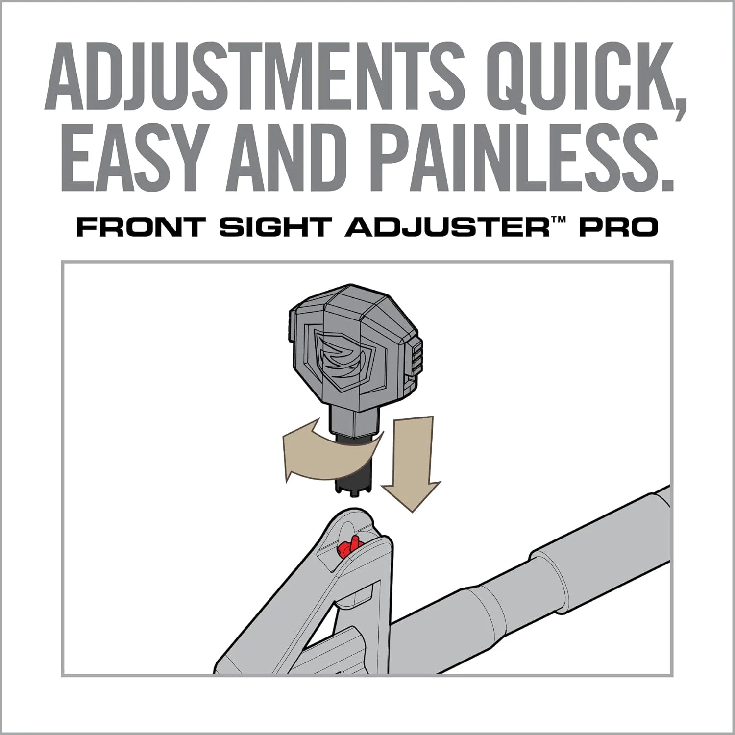 REAL AVID AR15 FRNT Sight ADJSTR PRO