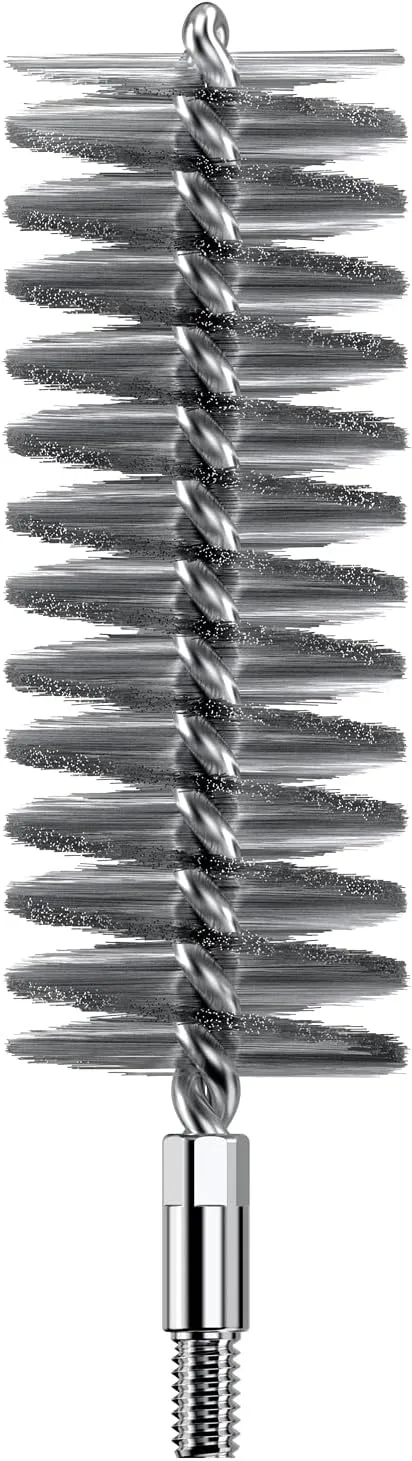 Real Avid Bore-Max Bore Brush, Nickel-Plated Bronze Barrel Brush with Stainless Steel Handle
