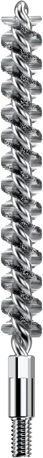 Real Avid Bore-Max Bore Brush, Nickel-Plated Bronze Barrel Brush with Stainless Steel Handle