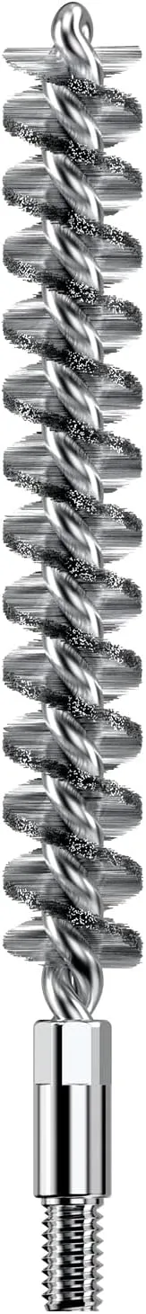 Real Avid Bore-Max Bore Brush, Nickel-Plated Bronze Barrel Brush with Stainless Steel Handle