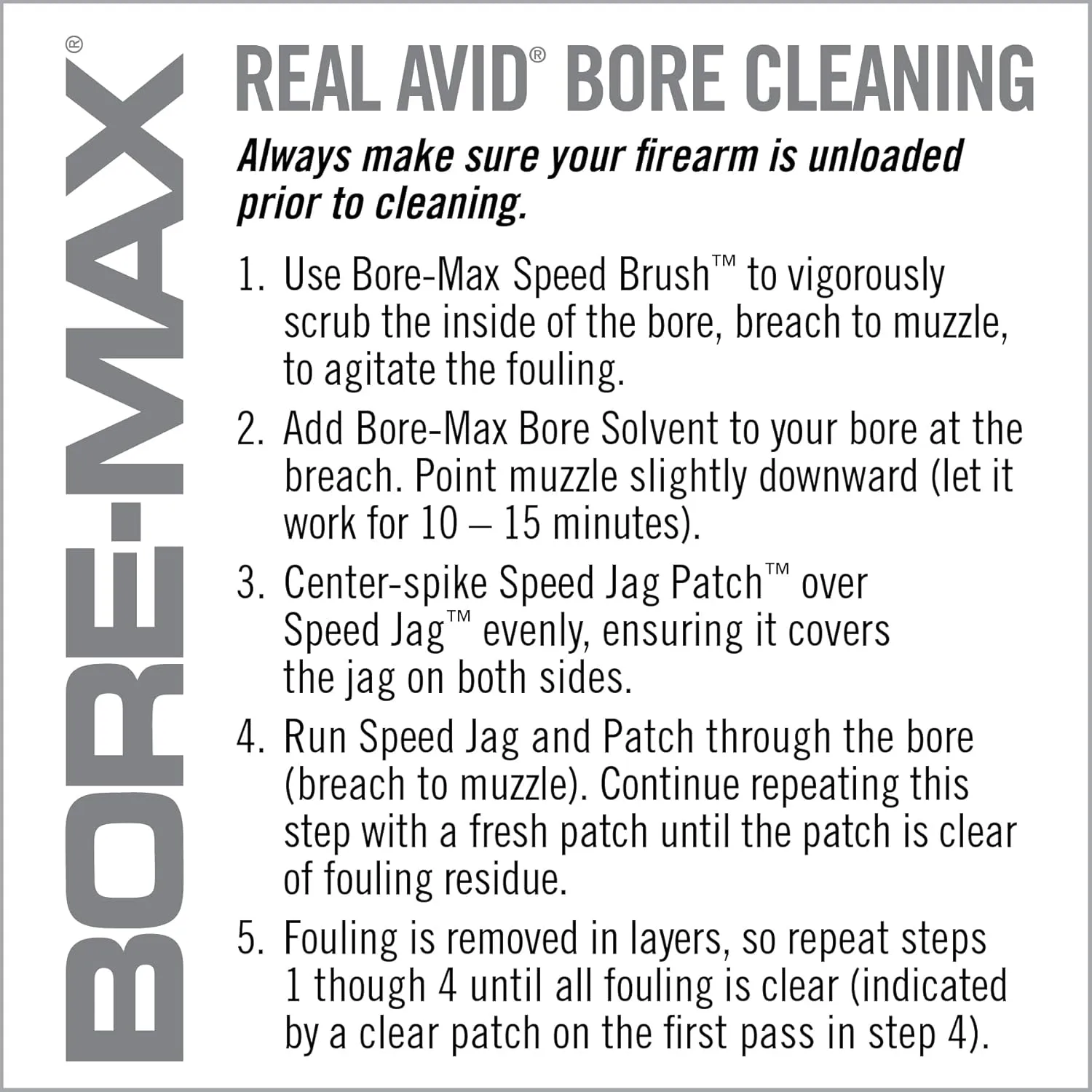 Real Avid Bore-Max Speed Brush Multi-Cal Pack - 10 Cleaning Brushes for Gun Cleaning