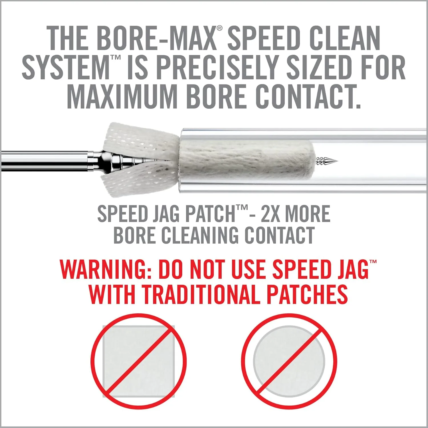 REAL AVID Bore-Max Speed Jag & Speed Patches Gun Cleaning Supplies