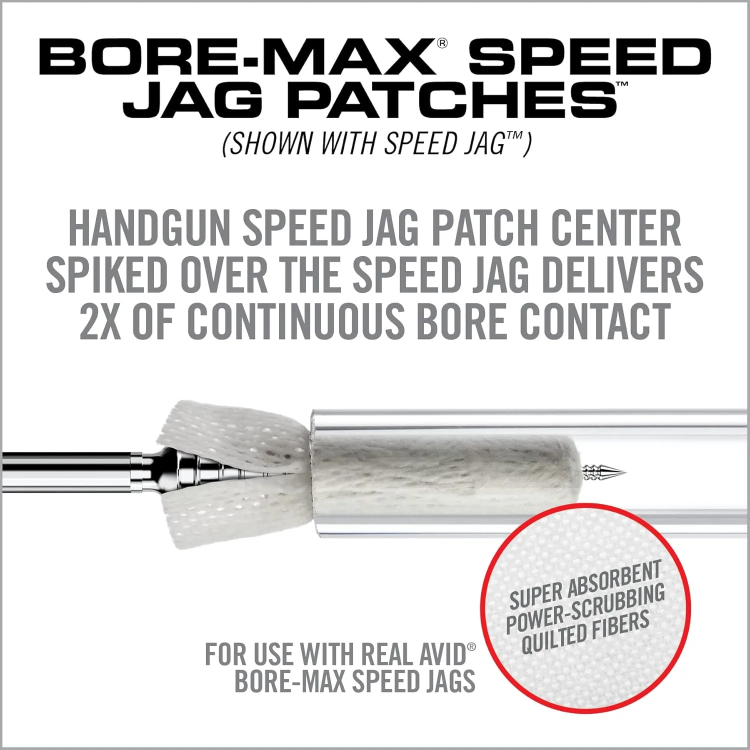 REAL AVID Bore-Max Speed Jag & Speed Patches Gun Cleaning Supplies