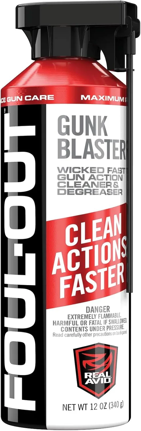 Real Avid Foul-Out Gunk Blaster - 12 Ounce Gun Cleaner Spray for Gun Maintenance
