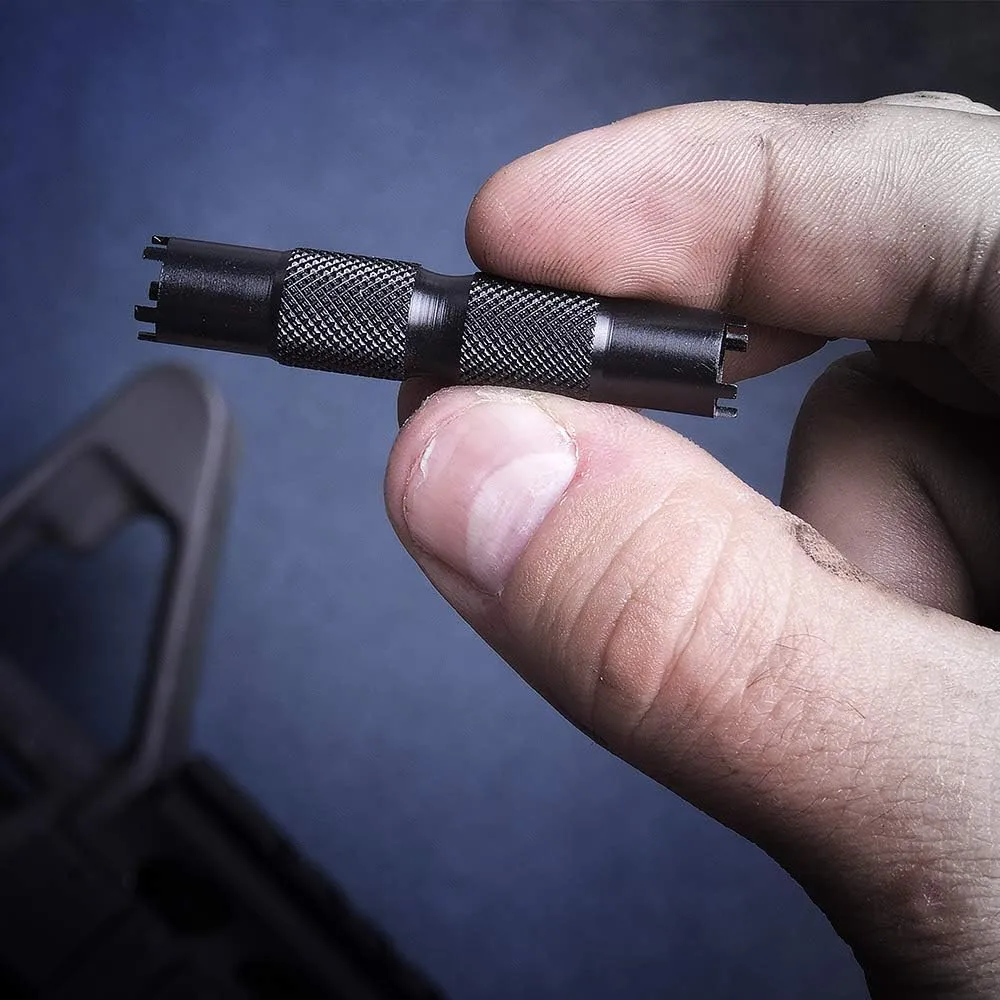 Real Avid Front Sight Adjuster: universal tool for adjusting A1 and A2 Type Front Sights (4-prong and 5-prong BUIS)