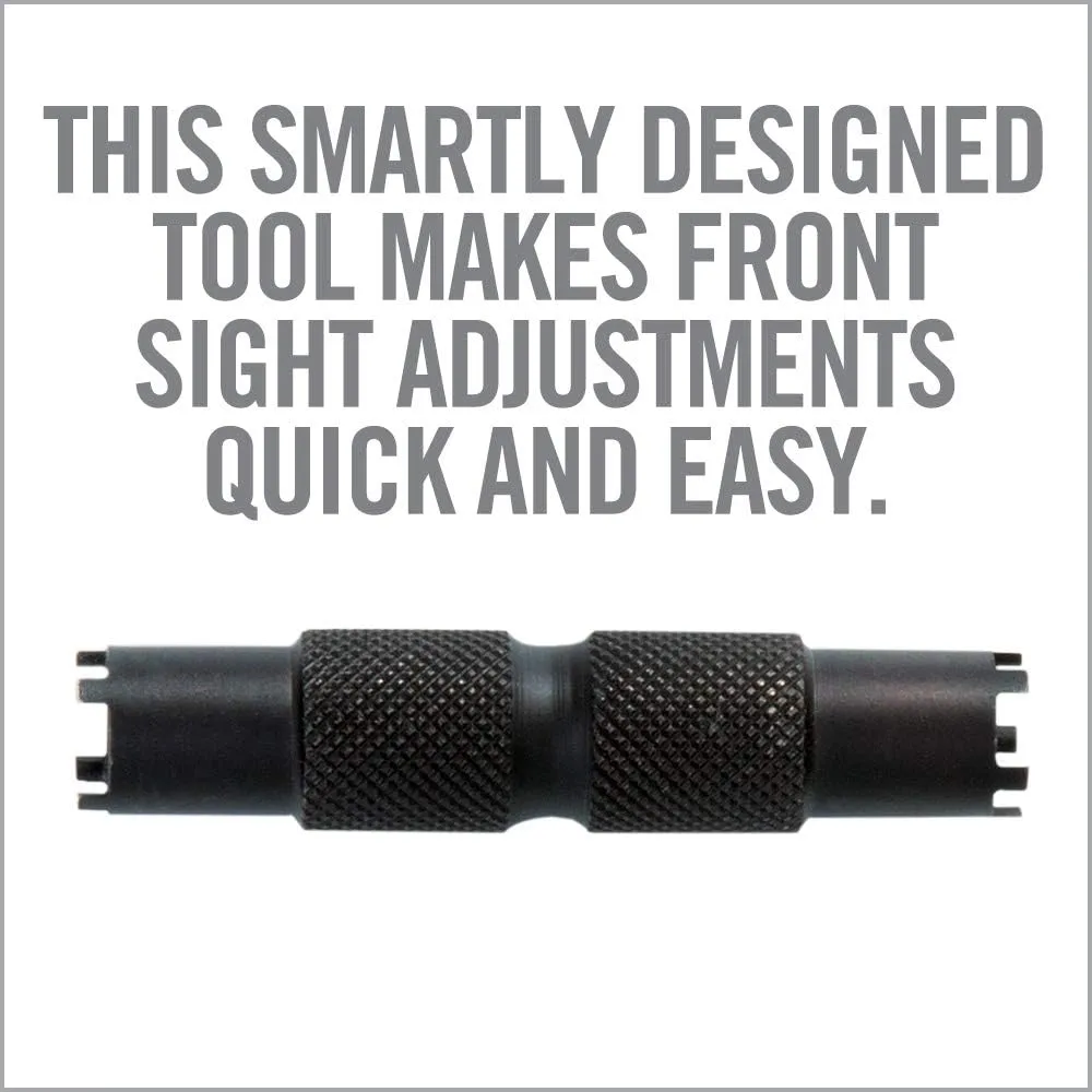 Real Avid Front Sight Adjuster: universal tool for adjusting A1 and A2 Type Front Sights (4-prong and 5-prong BUIS)