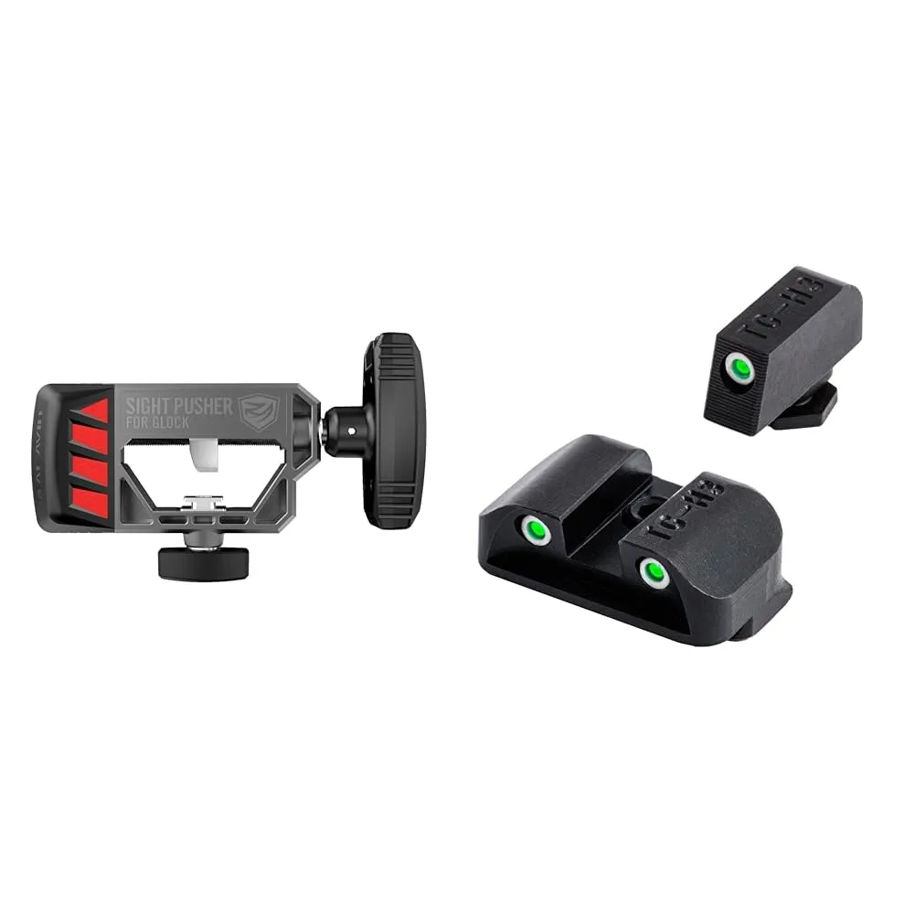 Real Avid Universal Glock Sight Pusher | Front and Rear Sight Tool for Glock 19, 17, 43, 26, 22