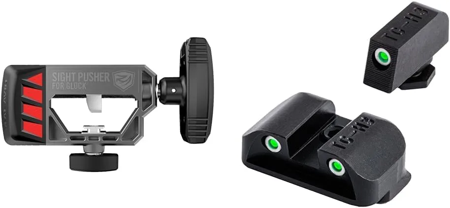 Real Avid Universal Glock Sight Pusher | Front and Rear Sight Tool for Glock 19, 17, 43, 26, 22