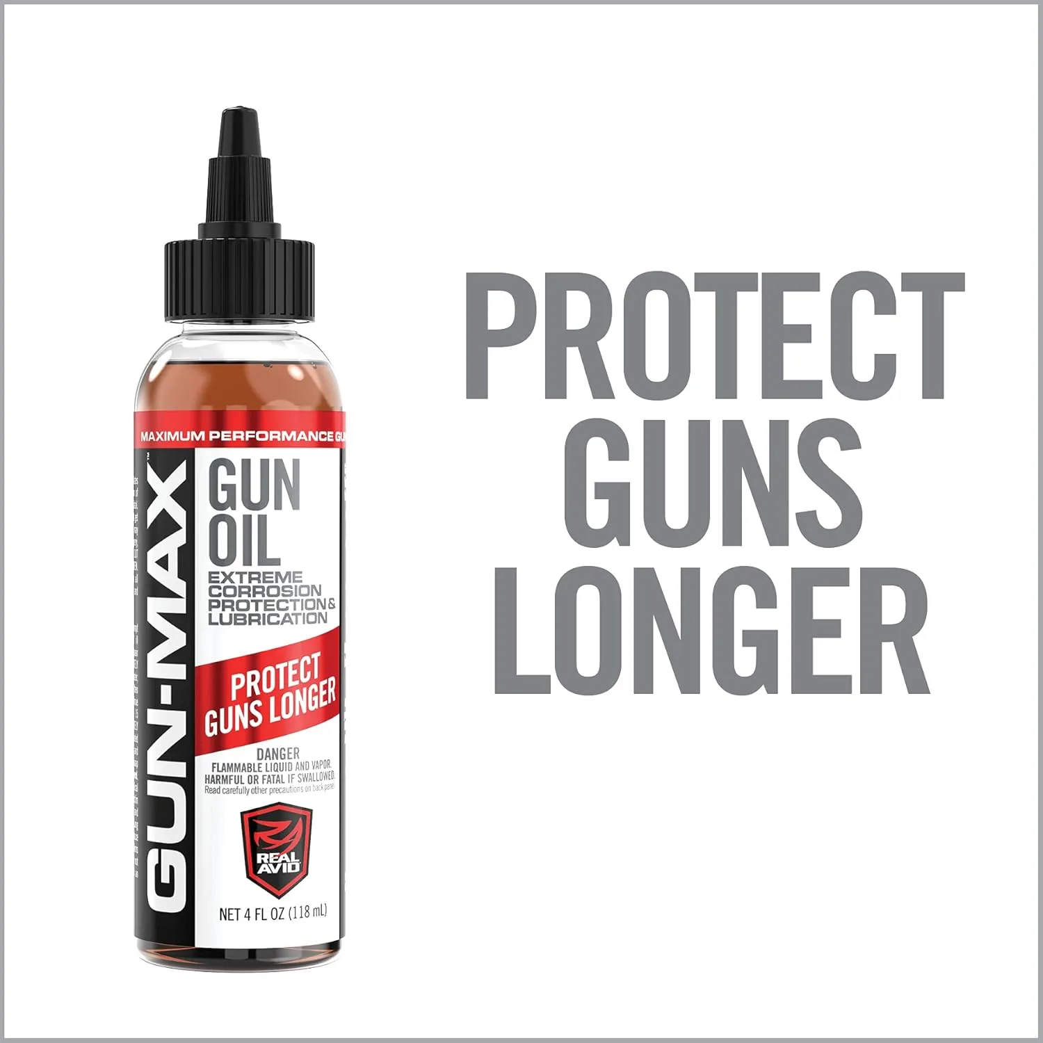 REAL AVID Gun Max Gun Oil All-in-One Shooter Lube & Rust Protectant