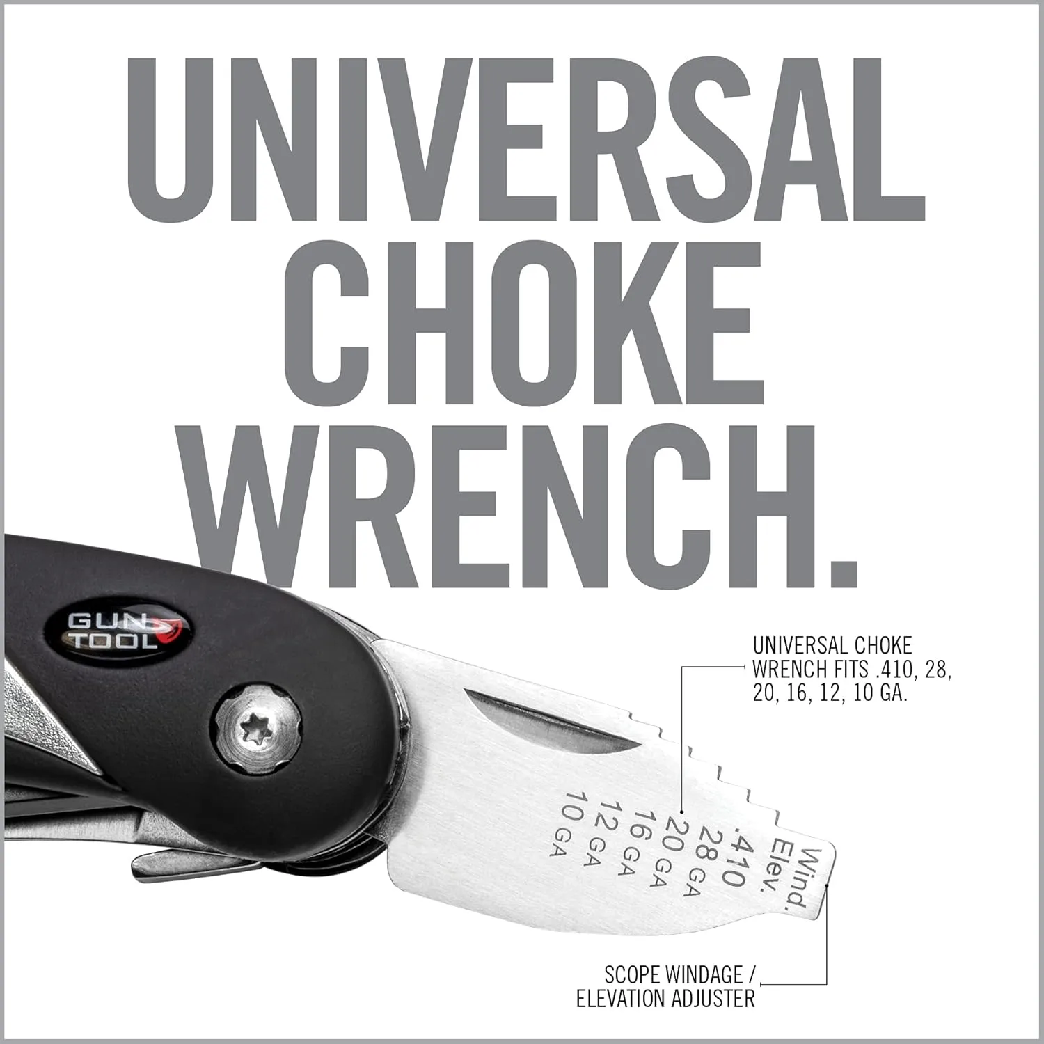 Real Avid Gun Tool - 18-In-1 Gunsmithing Shotgun & Rifle Multi Tool - Bit Driver, Torq Bits, Choke Tube Wrench, Allen Wrench