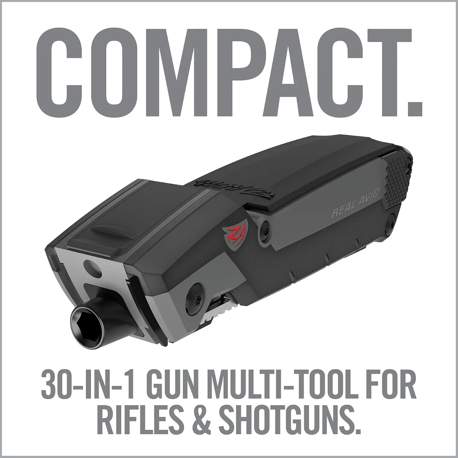 Real Avid Gun Tool Pro, 30-in-1 Gun Multitool for Shotgun & Rifles | Includes Choke Wrench,Bit Driver,Screwdrivers,Allen Set