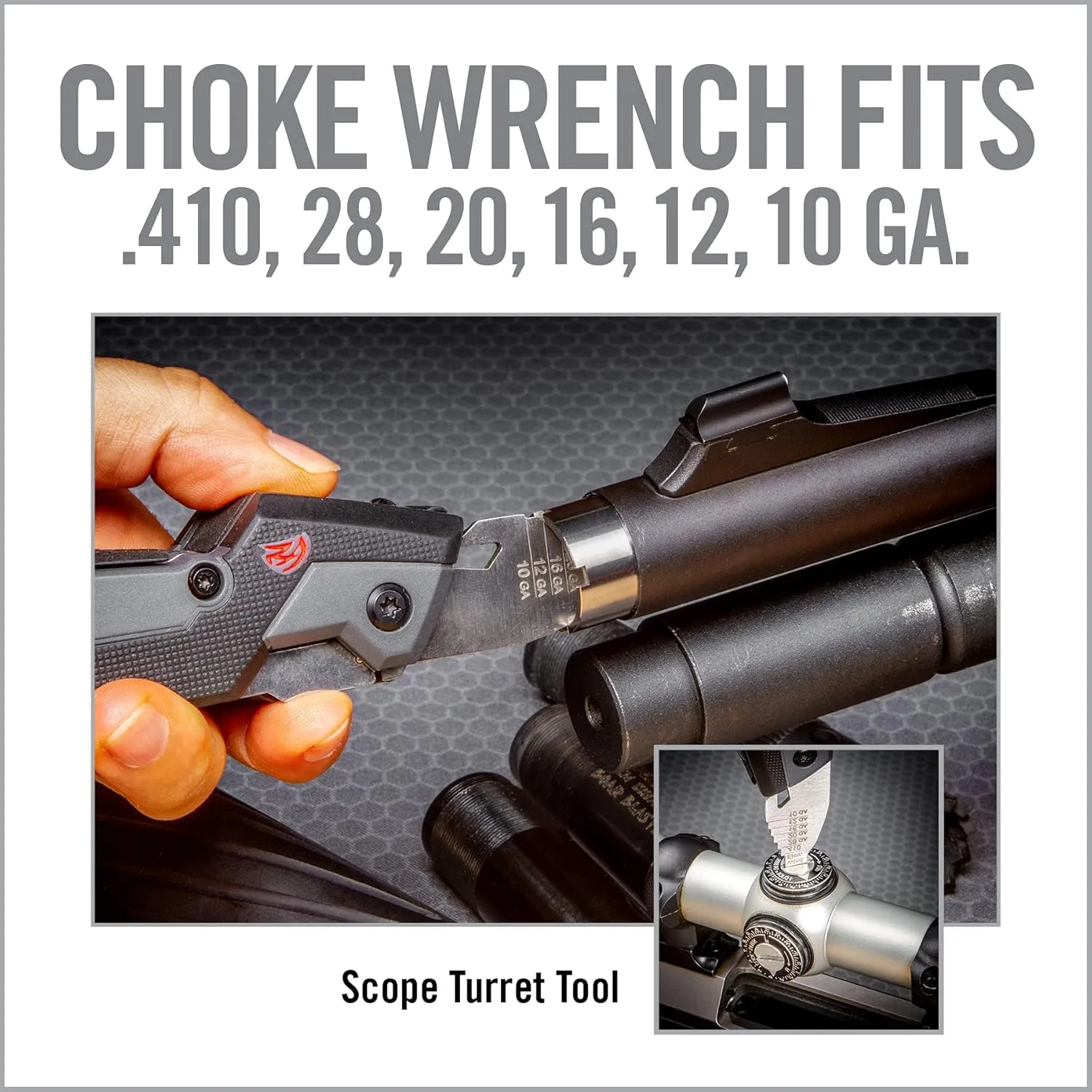 Real Avid Gun Tool Pro, 30-in-1 Gun Multitool for Shotgun & Rifles | Includes Choke Wrench,Bit Driver,Screwdrivers,Allen Set